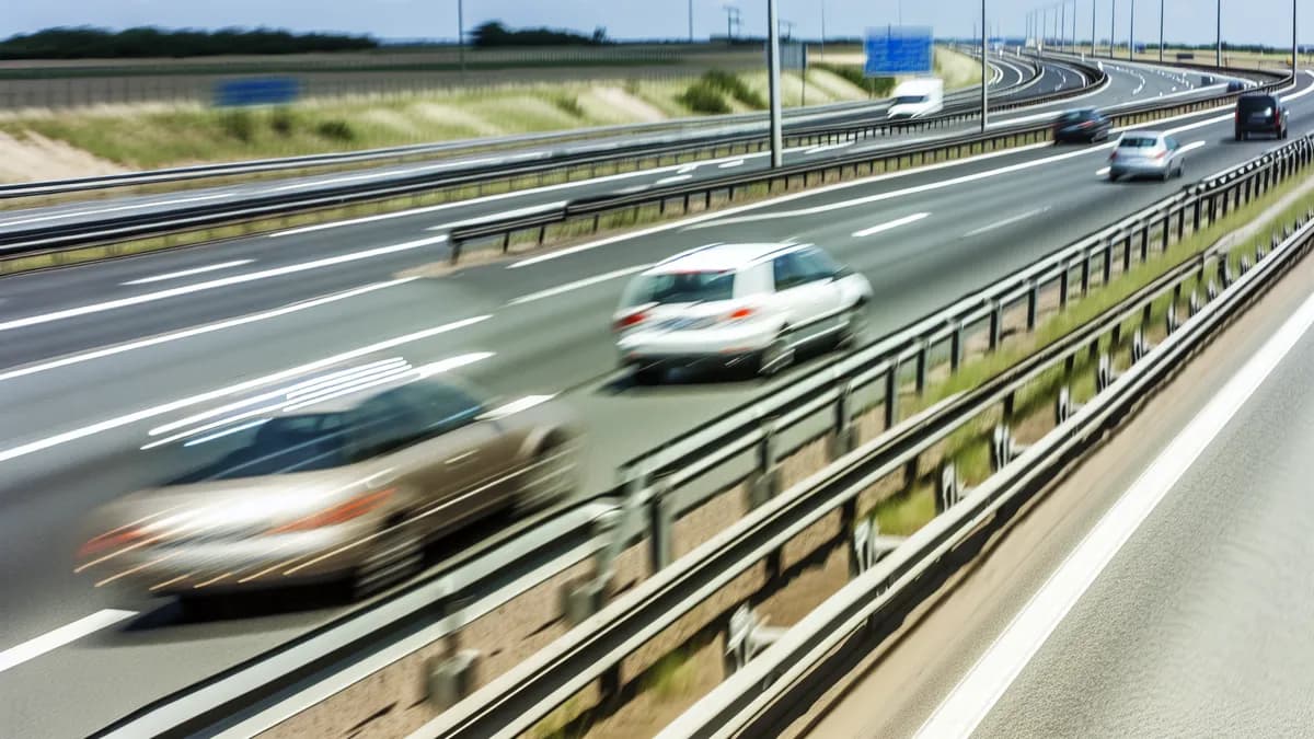 Autobahn Abstandsblitzer Messstelle Abstandsblitzer A93 bei Pirk (Elstertalbrücke) auf der A 93