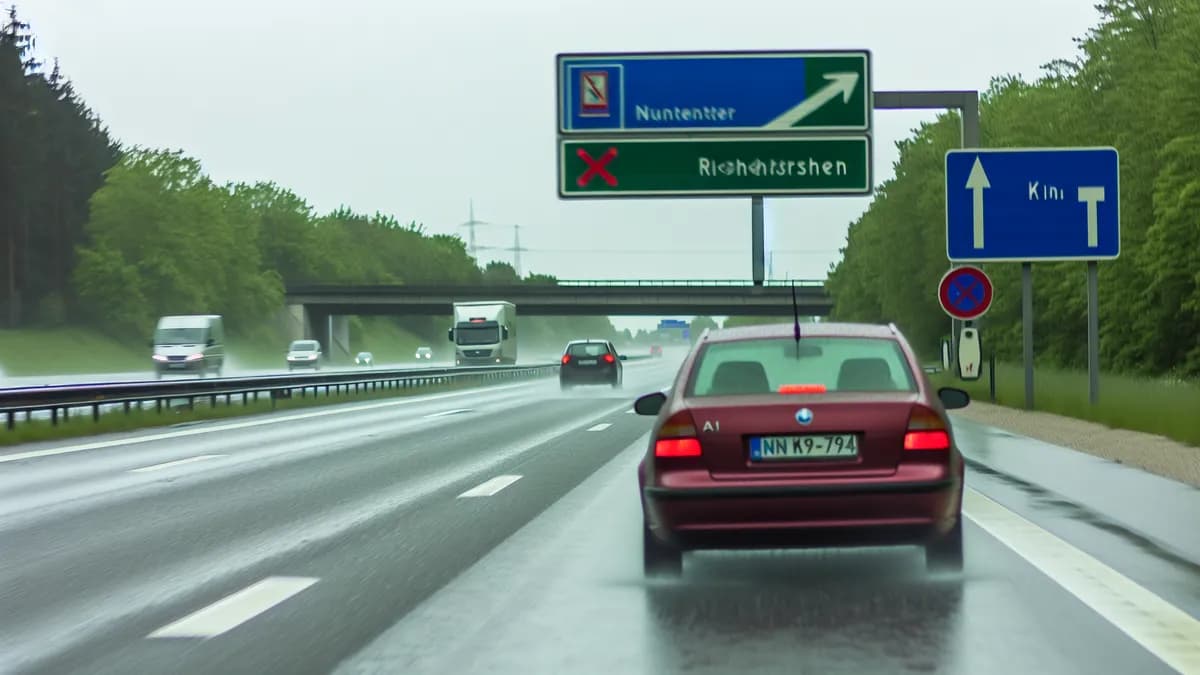 Autobahn Abstandsblitzer Messstelle Abstandsblitzer A9 Reichertshofen, km 4.625 auf der A9 Richtung München