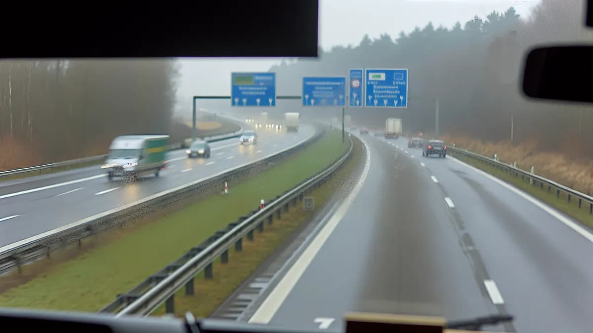 Autobahn Abstandsblitzer Messstelle Abstandsblitzer A9 Reichertshofen Richtung München auf der A9
