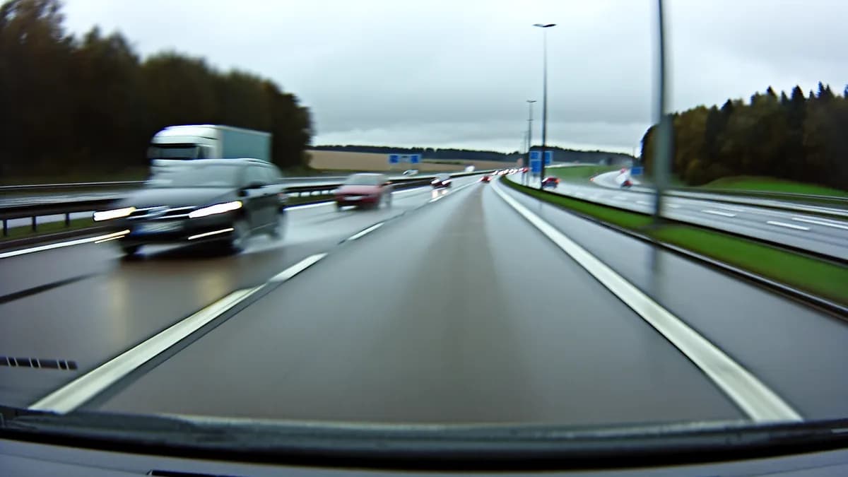 Autobahn Abstandsblitzer Messstelle Abstandsblitzer A7 Schnelldorf, Km 2.895 Richtung Füssen auf der A7, Abschnitt 440