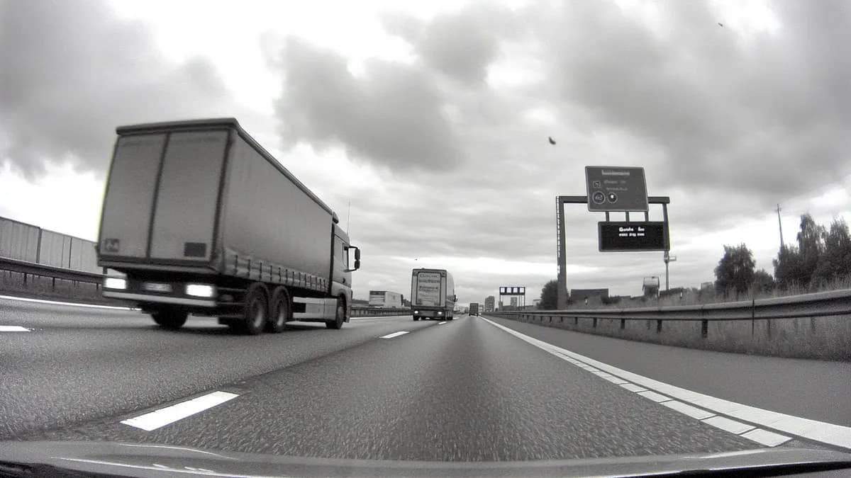 Autobahn Abstandsblitzer Messstelle Abstandsblitzer A7 Schönbek, km 85.350 (Rtg. Hamburg) auf der A7