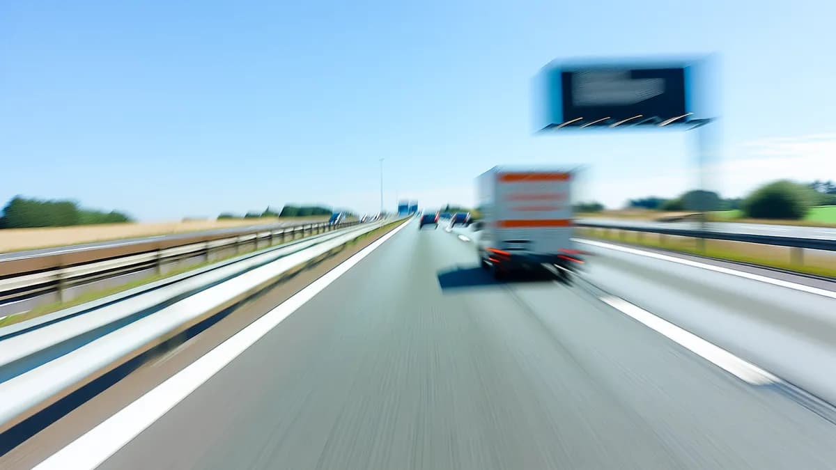 Autobahn Abstandsblitzer Messstelle Abstandsblitzer A70 Schweinfurt auf der A70