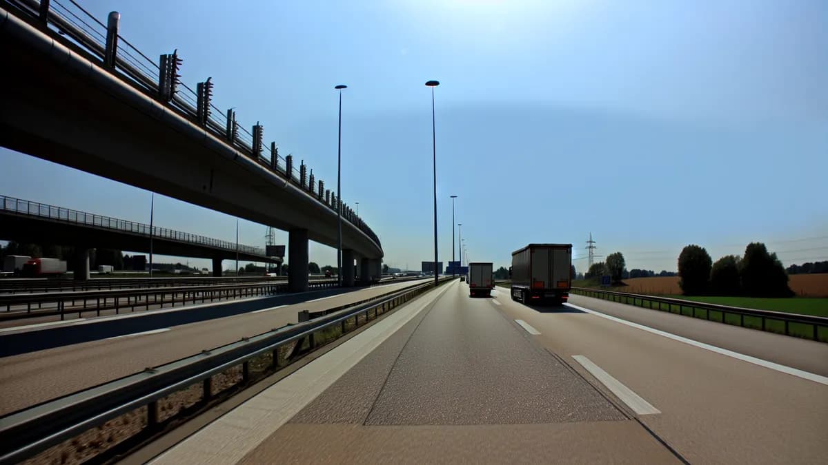 Autobahn Abstandsblitzer Messstelle Abstandsblitzer A9 bei Stammbach (Abs. 240) auf der A9 Richtung München