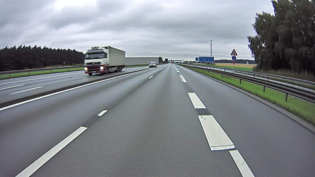 Autobahn Abstandsblitzer Messstelle Abstandsblitzer A61 bei Viersen, km 17.827 auf der A61