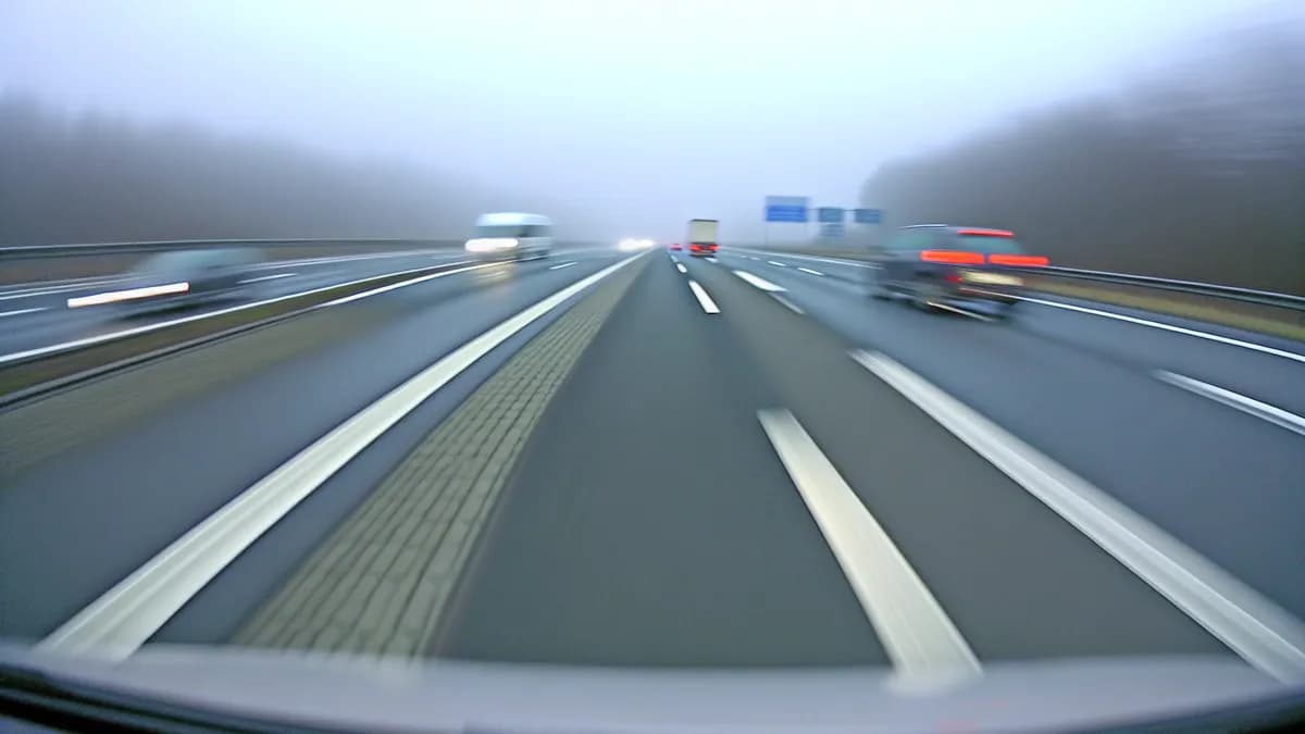 Autobahn Abstandsblitzer Messstelle Abstandsblitzer A3 Waldbrunn (Abschnitt 360) auf der A3, Fahrtrichtung Frankfurt am Main