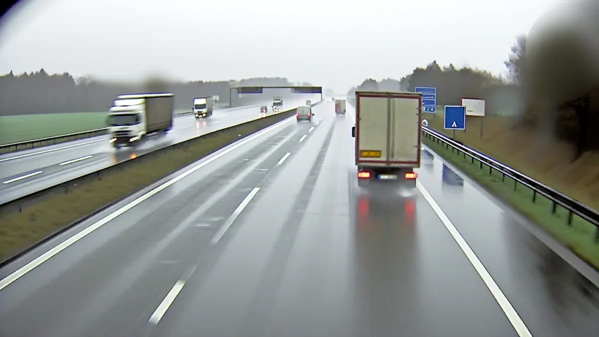 Autobahn Abstandsblitzer Messstelle Abstandsblitzer A61 Waldlaubersheim, km 286.1 auf der A61