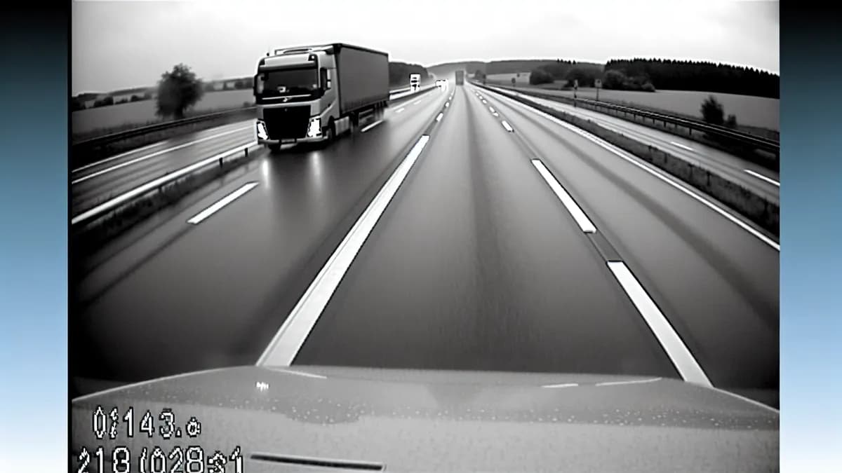 Autobahn Abstandsblitzer Messstelle Abstandsblitzer A6 Weinsberg bei km 642.350 auf der A6