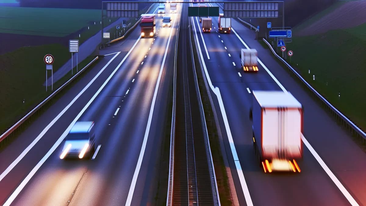 Autobahn Abstandsblitzer Messstelle Abstandsblitzer A44 bei Werl, km 125.800 auf der A44