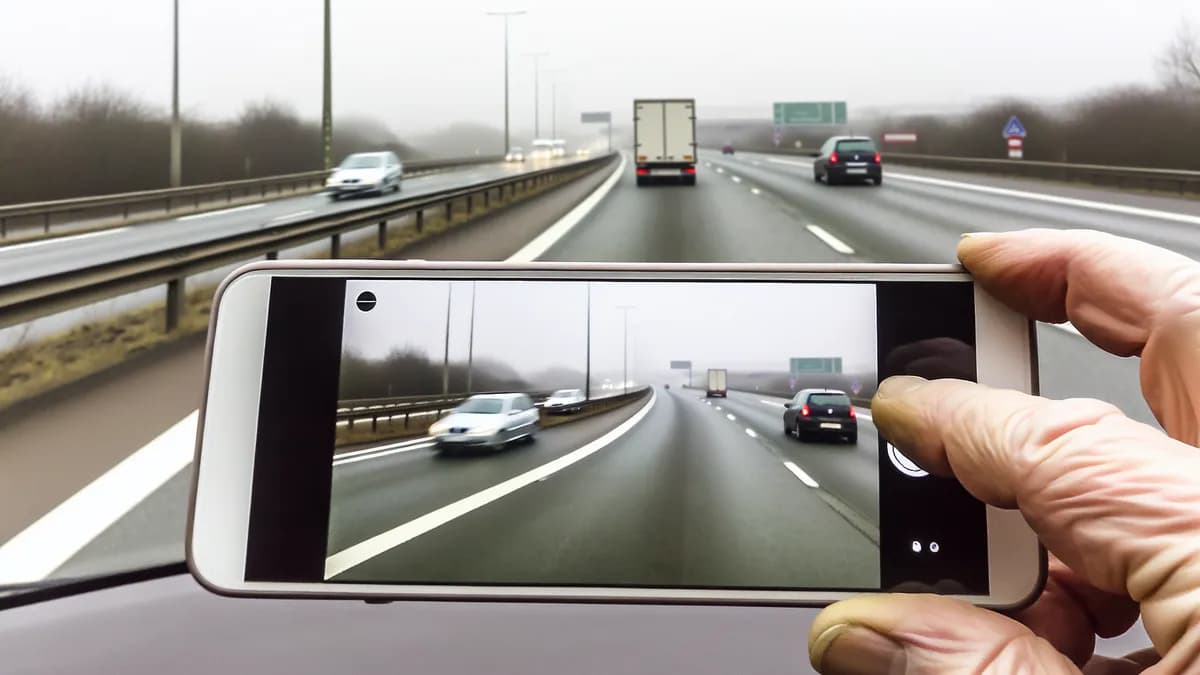 Autobahn Abstandsblitzer Messstelle Abstandsblitzer A44 bei Werl, km 125.900 auf der A44
