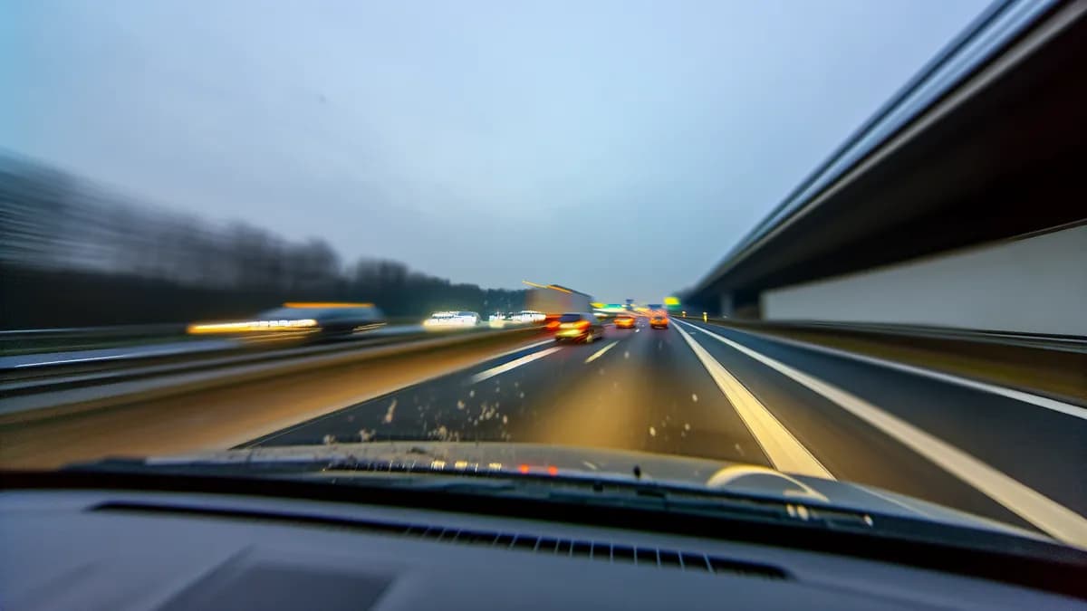 Autobahn Abstandsblitzer Messstelle Abstandsblitzer A61 Winningen Moseltalbrücke auf der A61